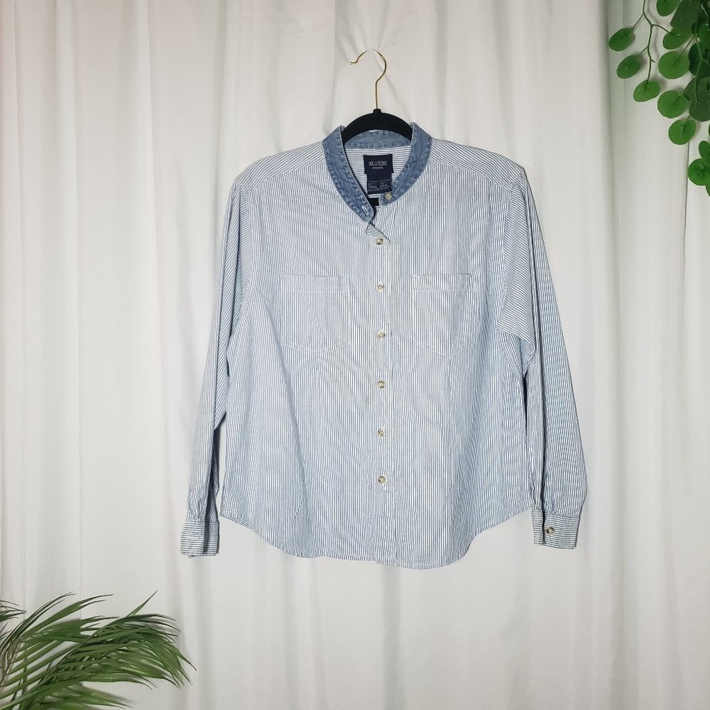 Vintage Solutions Long-sleeve Button Down Shirt
